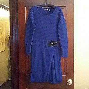 Navy Blue Knit Dress